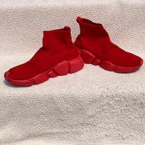 Men's Slip On Shoe Socks Workout Sneaker’s Red size 40/7.5